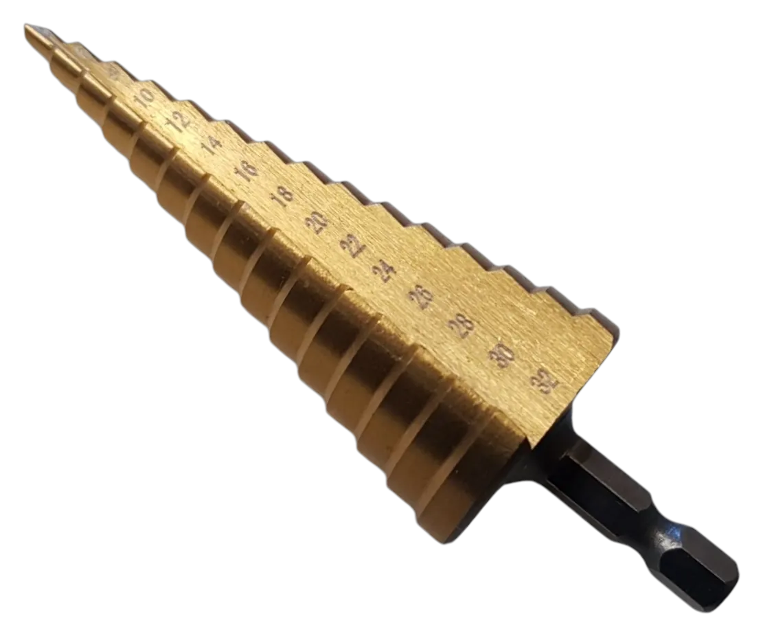 Mechas Escalonadas HSS-4341 (4-12mm, 4-20mm, 4-32mm)